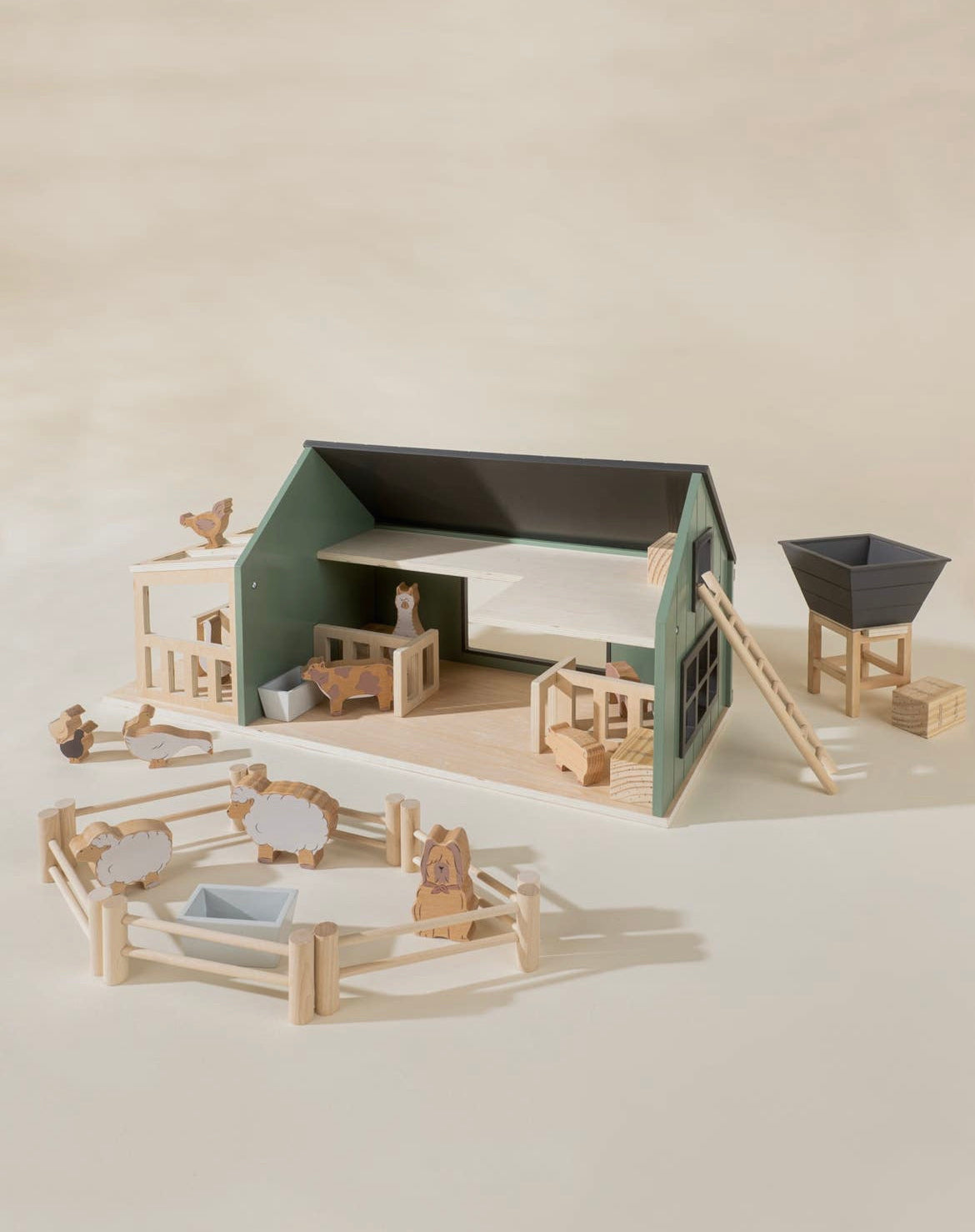 Wooden Farm & Accessories Set