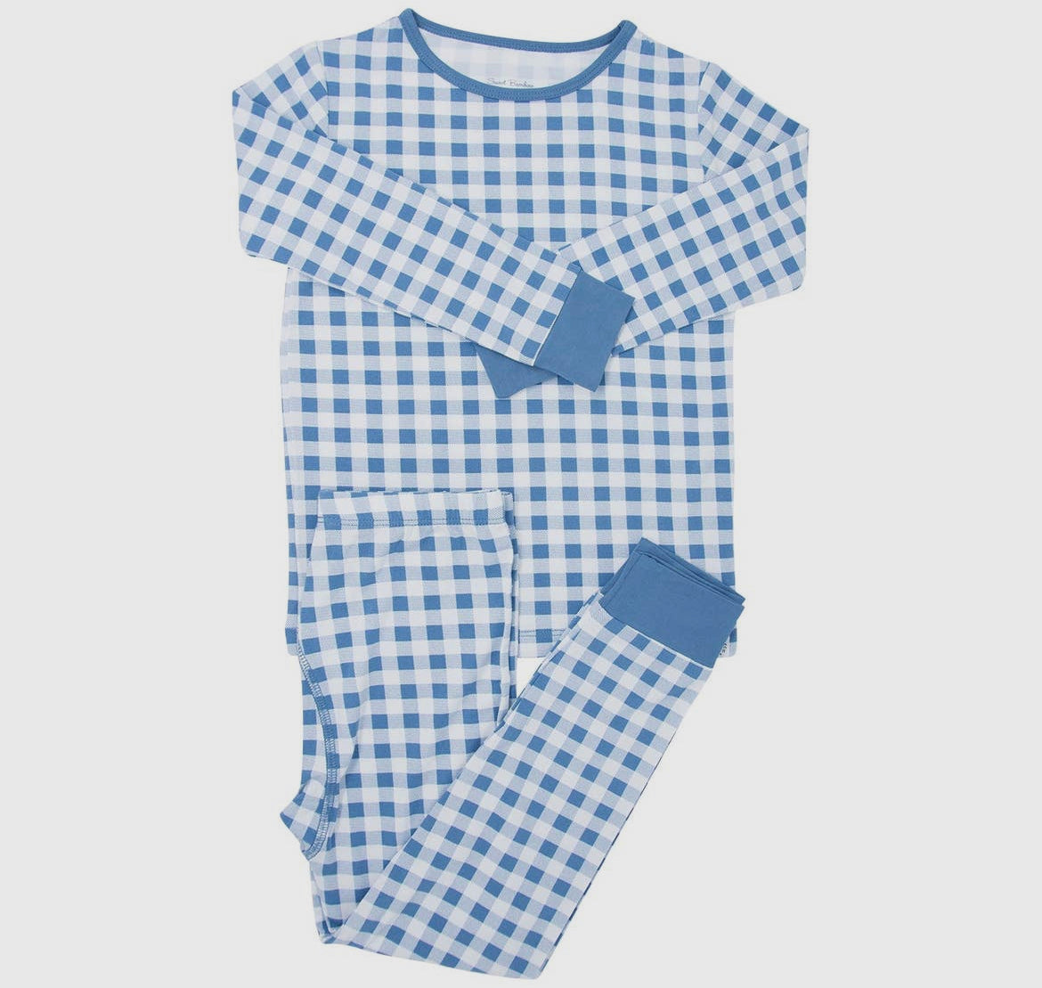 Blue Gingham Bamboo Pj’s