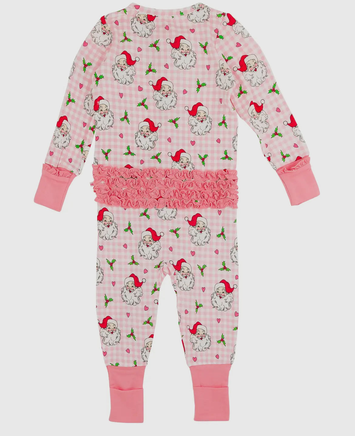 Dear Santa Bamboo Ruffle Zippie