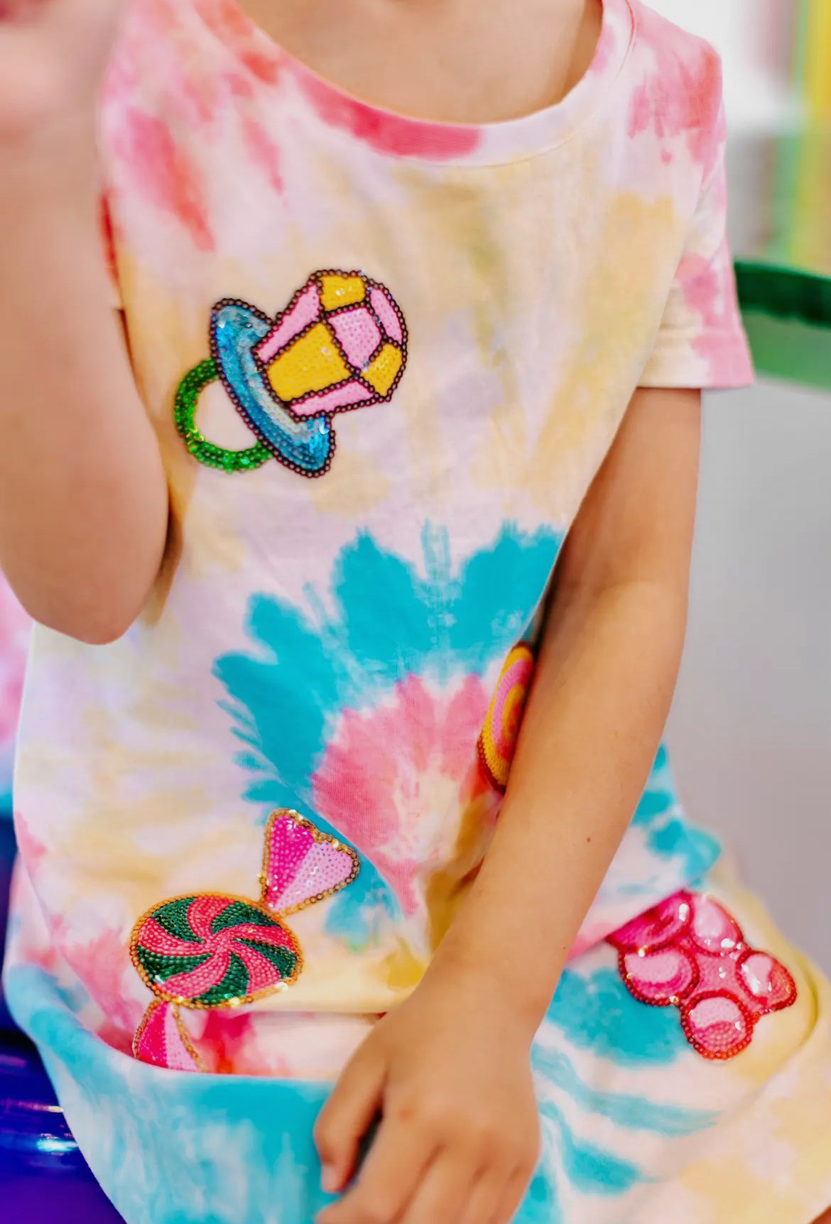 Candyland Sequin Patch Dress