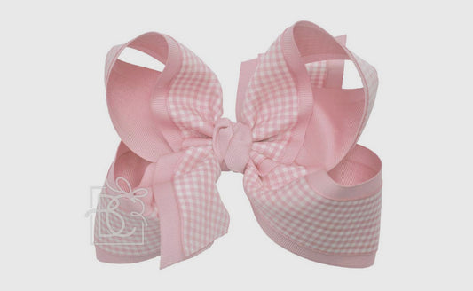 X-Large Pink Gingham - 5.5”