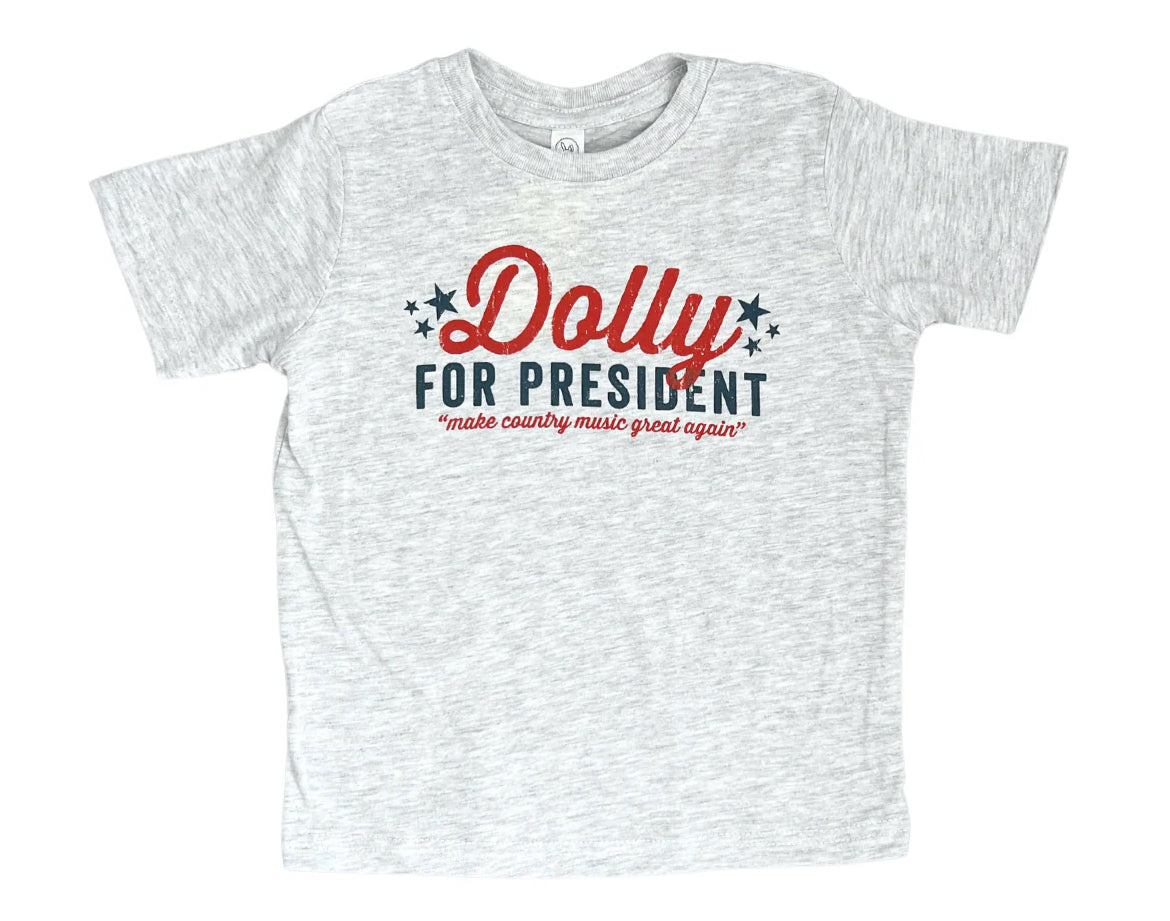 Dolly for President toddler tee