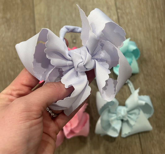 Powder Orchid Skinny Headband Bow