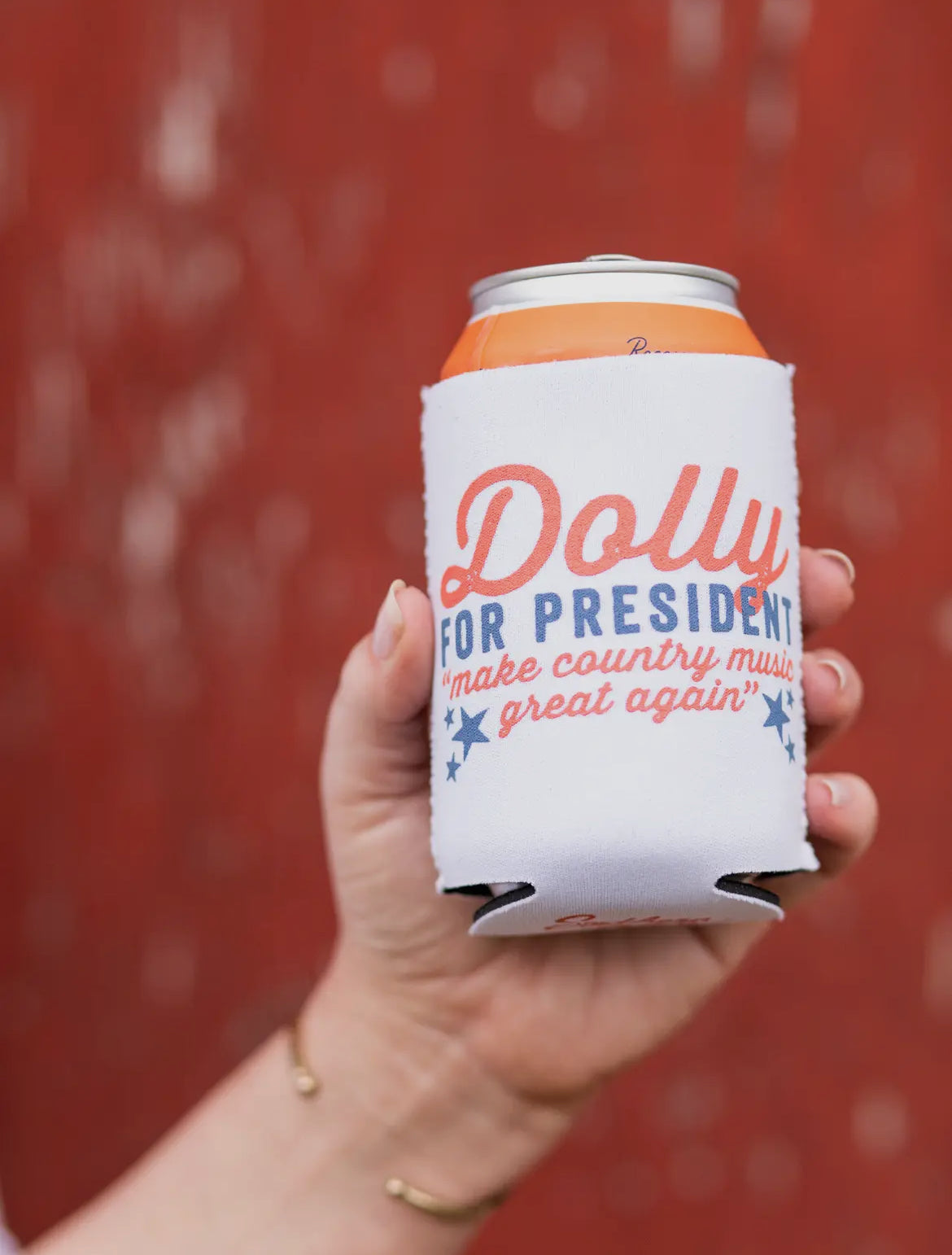 Dolly For President Coozie