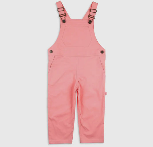 Pink Twill Overalls