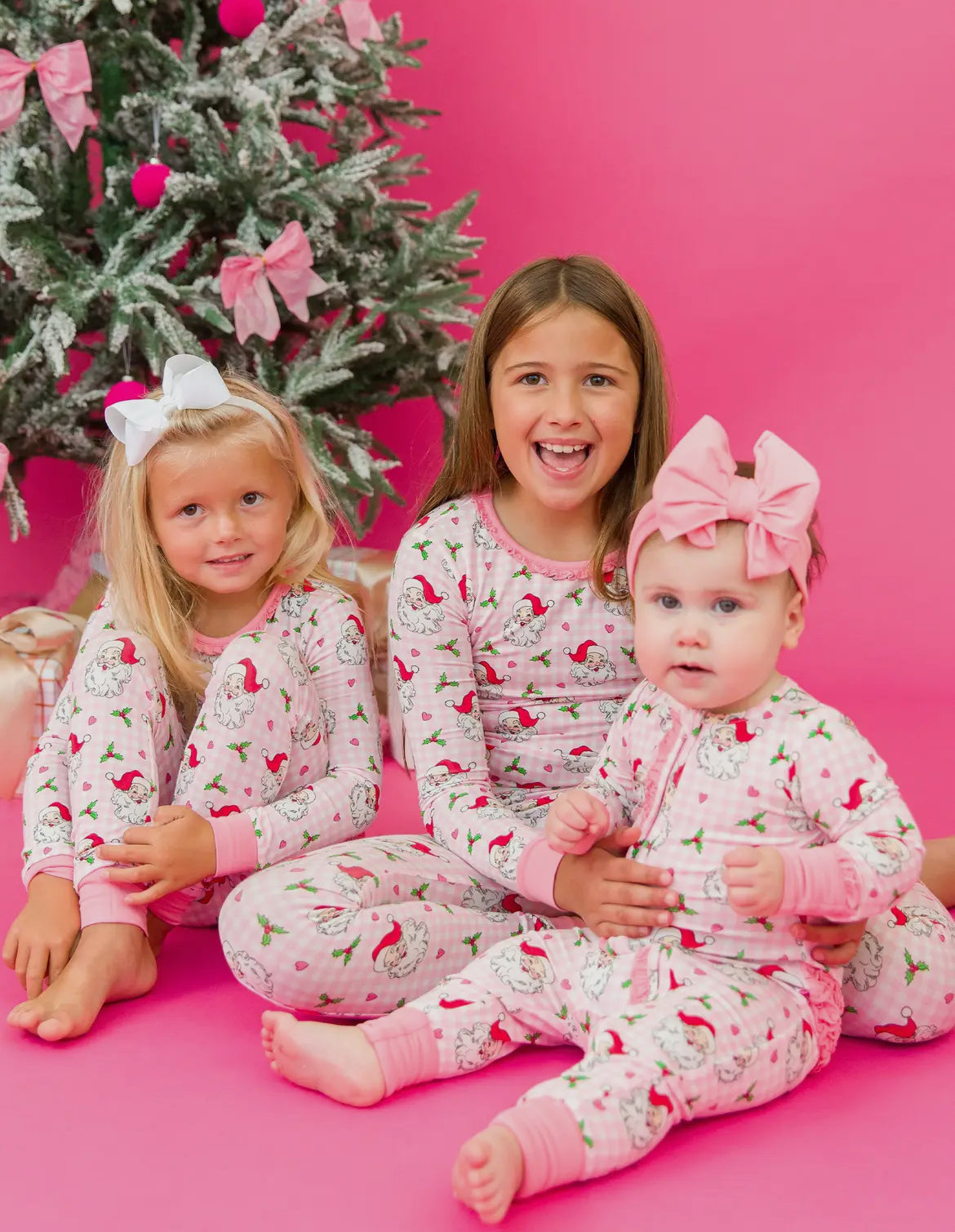 Girls Dear Santa Bamboo Jammies