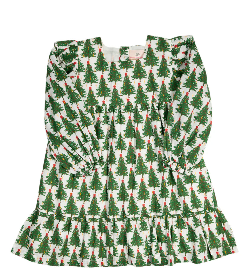 Christmas Tree Print Dress