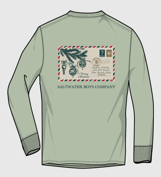 Christmas Postcard boys tee