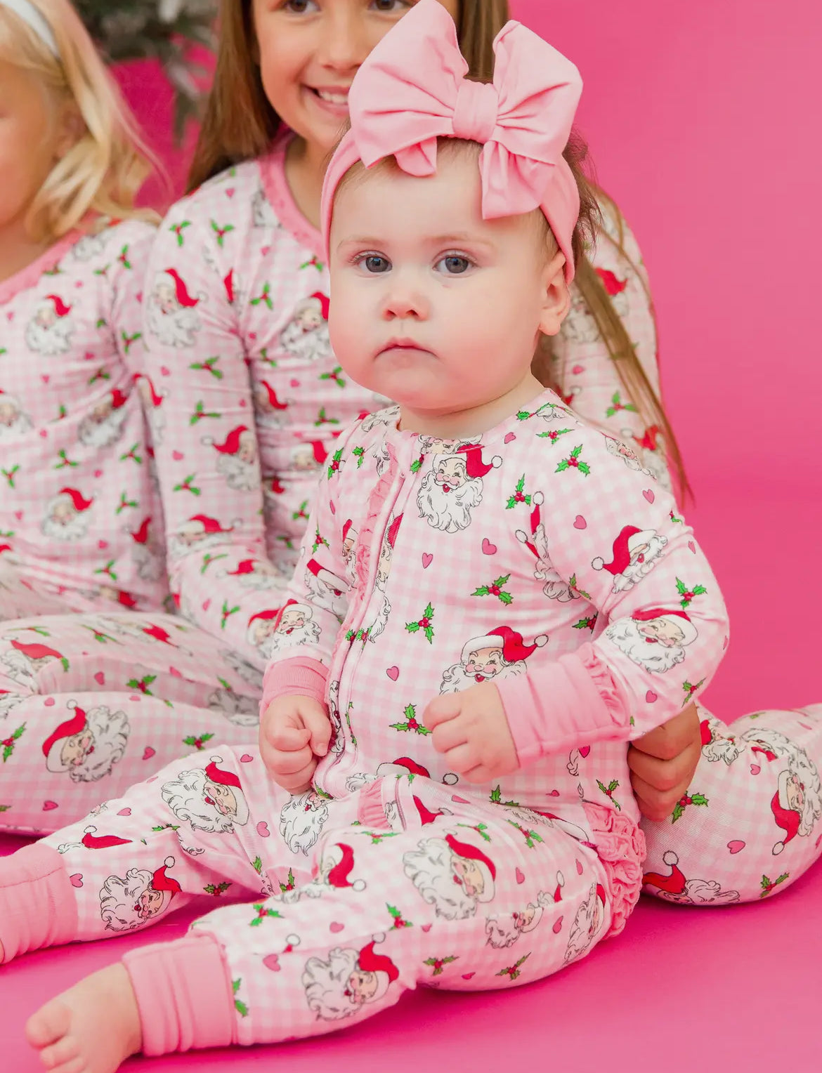 Dear Santa Bamboo Ruffle Zippie