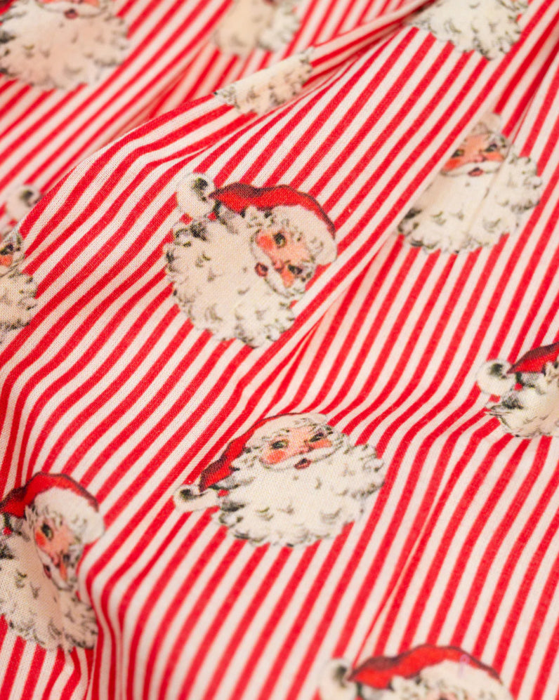 Vintage Santa Striped Bubble