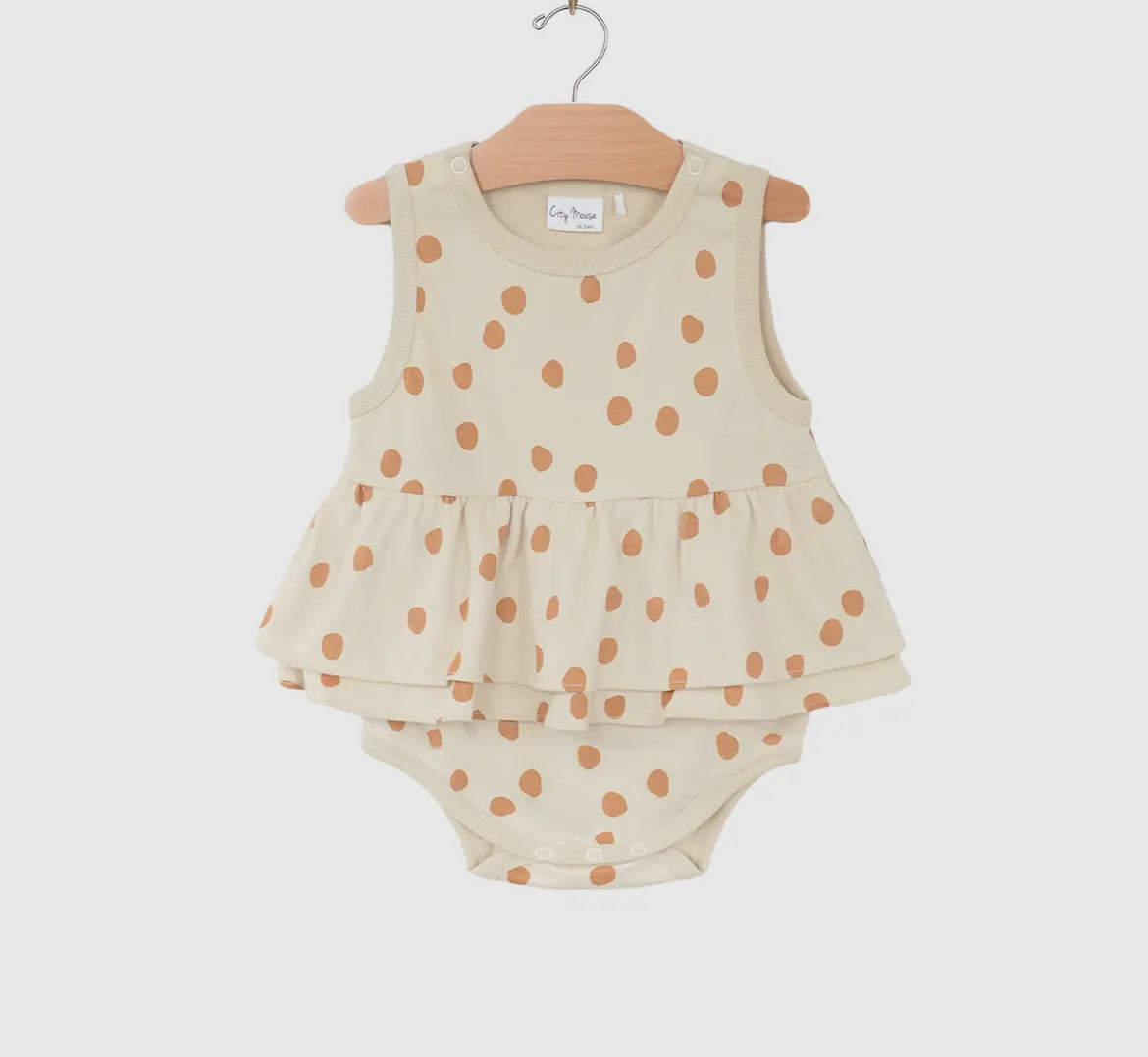 Skirted Bodysuit - Dots