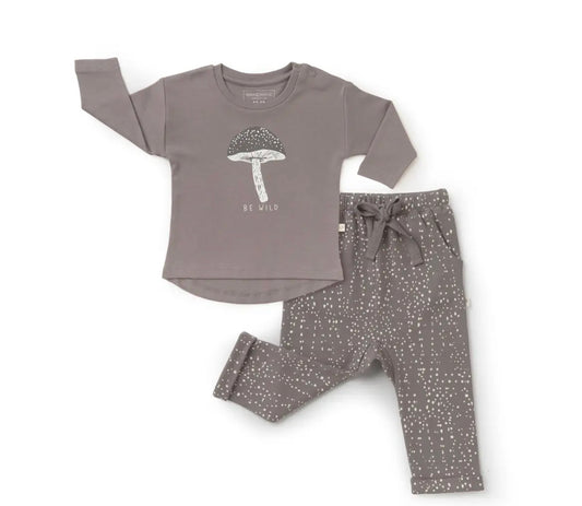 Organic Long Sleeve Pant & Tee Set - Be Wild