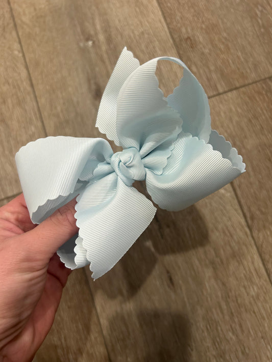 X-Large Powder Blue Bow - 5.5”